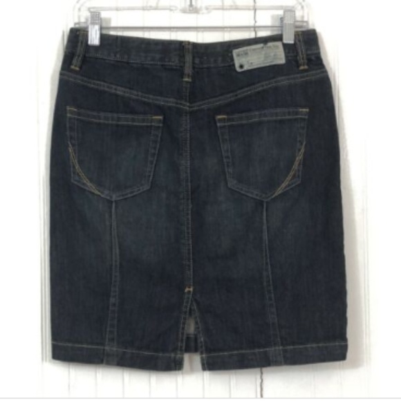Converse Dresses & Skirts - Converse Jean Skirt Size 4 Blue Pencil Slit Hem